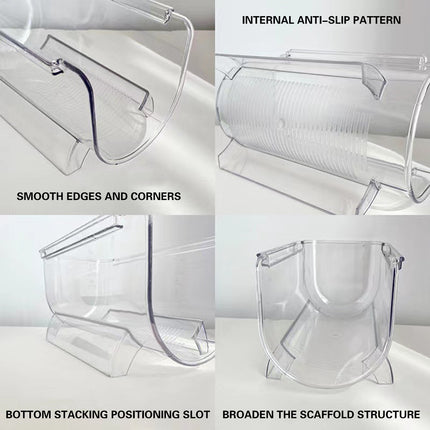 Water Cup Storage Rack Multi Layer Transparent Clear Space Saving Durable