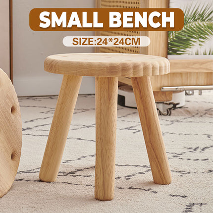 Home Wooden Shoe Bench Small Bench Wood Construction for Entryway Living Room
