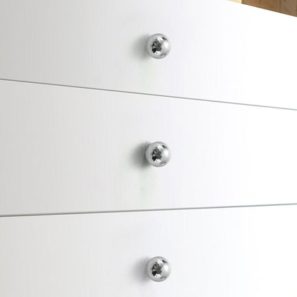 Single Hole Cabinet Handle Drawer Pull 25/27mm Hammer Silver Simple Door Handle