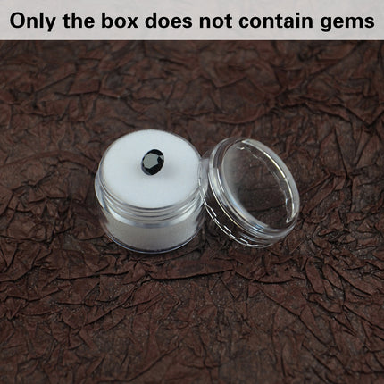 Rotary Cover Transparent Bare Stone Box Jewel Ring Face Diamond Storage Case