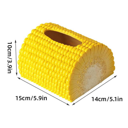 Corn Shape Tissue Box Paper Dispenser Decorative Napkin Holder for Home Office