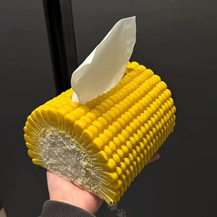 Corn Shape Tissue Box Paper Dispenser Decorative Napkin Holder for Home Office