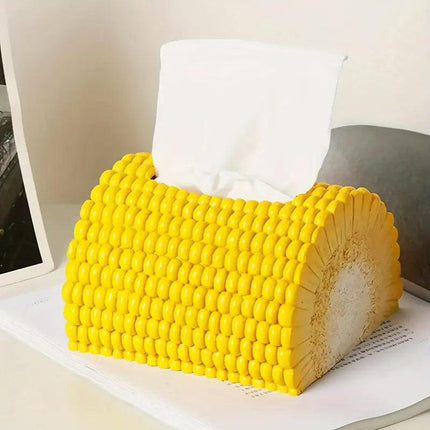 Corn Shape Tissue Box Paper Dispenser Decorative Napkin Holder for Home Office