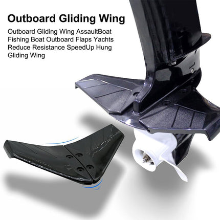 Outboard Engine Hydrofoil Stabilizer Marine Tail Wing Plate for Boat Motor Parts