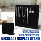 24Hooks Necklace Display Stand Wooden Jewelry Organizer for Store Home Use