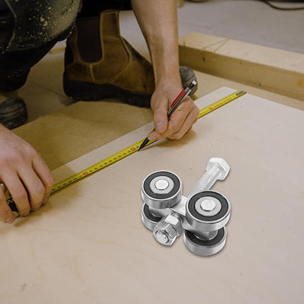 C50 Heavy Duty Sliding Door Roller Track Rail Pulley Bearing Steel Hanger Wheel