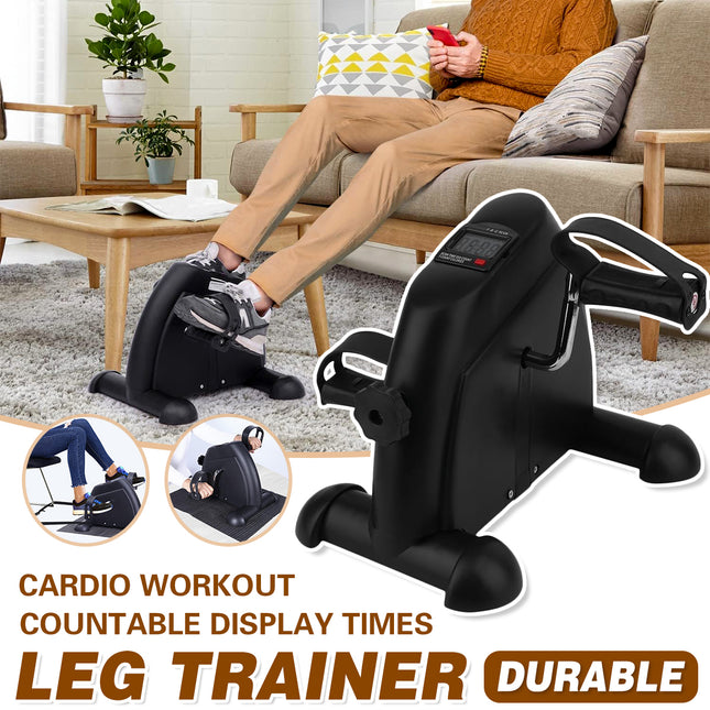 Mini Folding Exercise Bike Home Use Compact Fitness Bike Foldable Leg Trainer