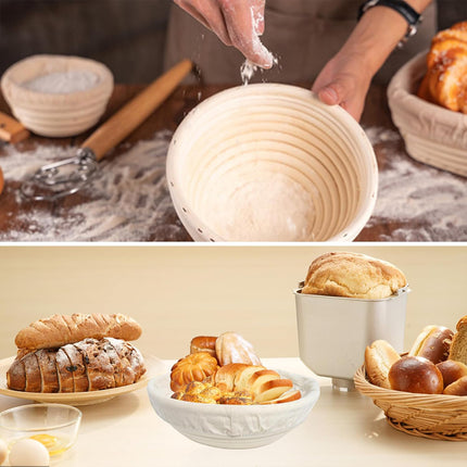 Fermentation Basket Baking Tool Rattan Woven Household Bread Proofing Basket