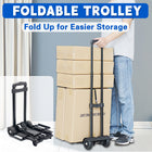 Foldable Shopping Trolley Cart Portable Luggage Carrier For Travel Grocery Use