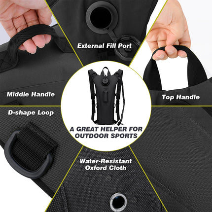 Hydration Bladder Backpack 3L Outdoor Cycling Hiking Running 4 Colours 46 x 24cm