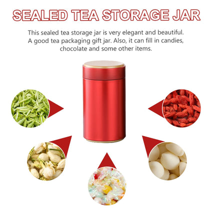 4PCS Airtight Coffee Bean Tea Storage Tin Set 4 Colour for Kitchen Pantry Use