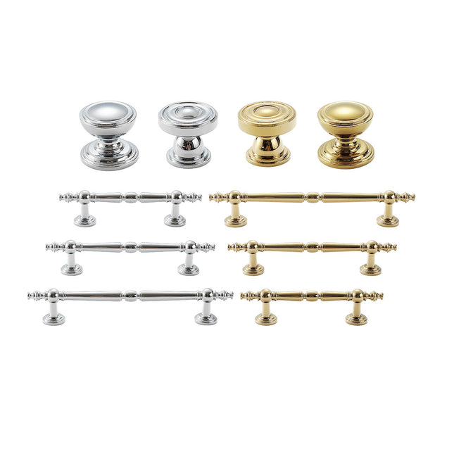 French Light Luxury Wardrobe Handle All Copper Cabinet Door Pull for Furniture