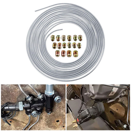 Steel Zinc Brake Line Tubing Kit for Car Truck Brake Systems Easy Installation