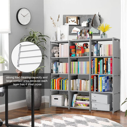Minimalist Bookshelf Storage Cabinet for Living Room Bedroom Office Space Saving