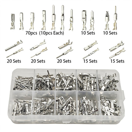 290PCS Automotive Electrical Wire Terminal Pins Kit Crimp Connectors Repair Use