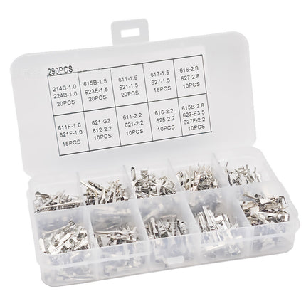 290PCS Automotive Electrical Wire Terminal Pins Kit Crimp Connectors Repair Use