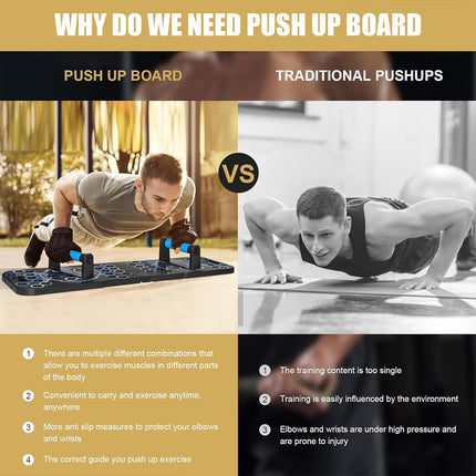 Push Up Board Home Multi Functional Fitness Folding Portable Gym Exercise Tool