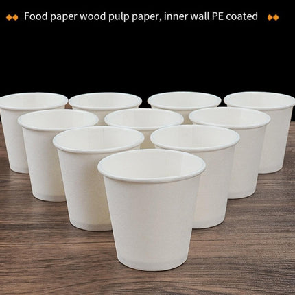 Small Paper Tasting Cups 100pcs White 30ml Disposable Sampling Drink Cups