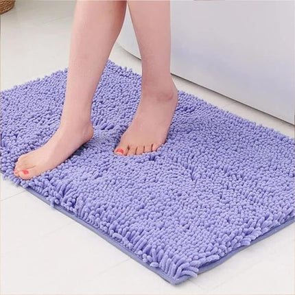 Chenille Long Hair Floor Mat Suction Non Slip Bathroom Entrance Living Room Rug