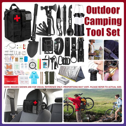 Outdoor Camping Multi Function Survival Supplies Tool Set Hiking Emergency Tool