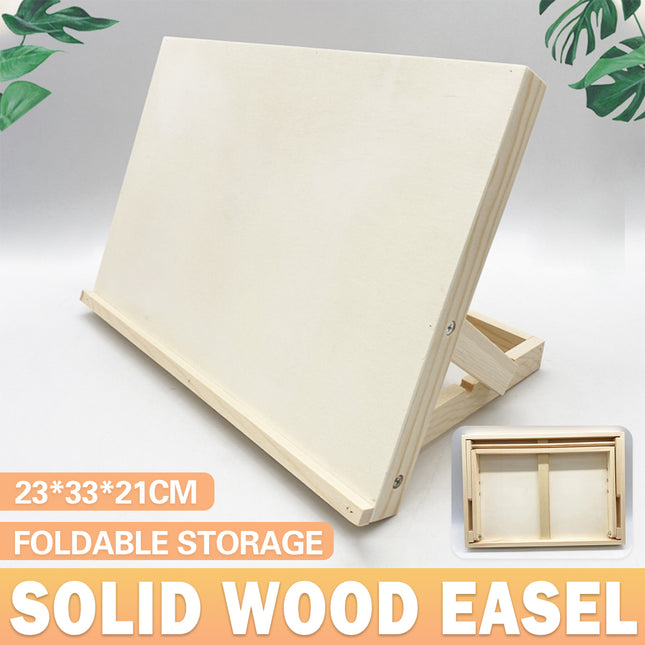 Desktop Solid Wood Easel Adjustable Wood Desk Table Easel Durable for Draw