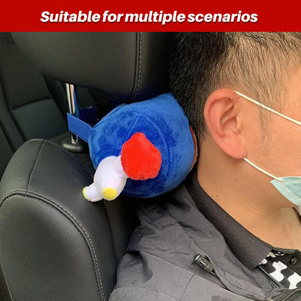 Car Neck Pillow Headrest Cushion Lumbar Support Throw Pillow For Seat Driving