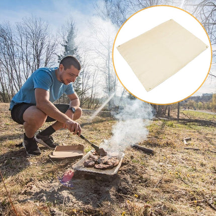 Outdoor Camping Fireproof Cloth Flame Retardant High Temp Fiberglass Mat