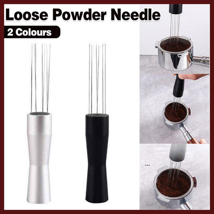 Stainless Steel Coffee Distributor Needle Espresso Stirring Tool Powder Tamper