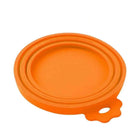 Orange 1/2/3pc Pet Food Can Cover Lid Pet Tin Silicone Reusable Storage Cap Top - Aimall