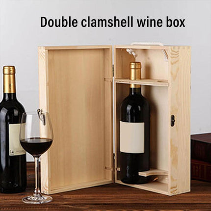 6pcs Red Wine Wooden Gift Box Packaging Storage Box for Wine Bottle Gifts
