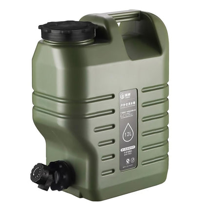 Outdoor Camping Water Storage Bucket with Faucet Portable Square Drinking Tank