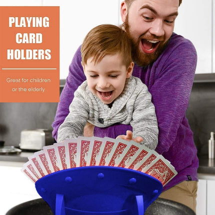 Hands-Free Poker Card Holder Stand Fan Shape Rack For Easy Grip and Tabletop Play