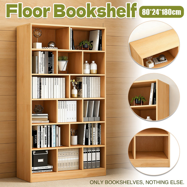 Floor Standing Home Multi Layer Bookcase Storage Shelf For Living Room Bedroom