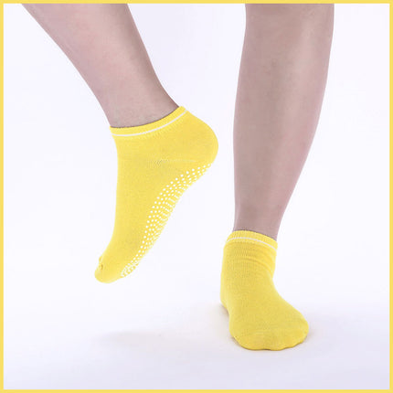 3 Pairs Ladies Women Sports Cotton Rich Pilates Yoga Non-Slip Grip Socks