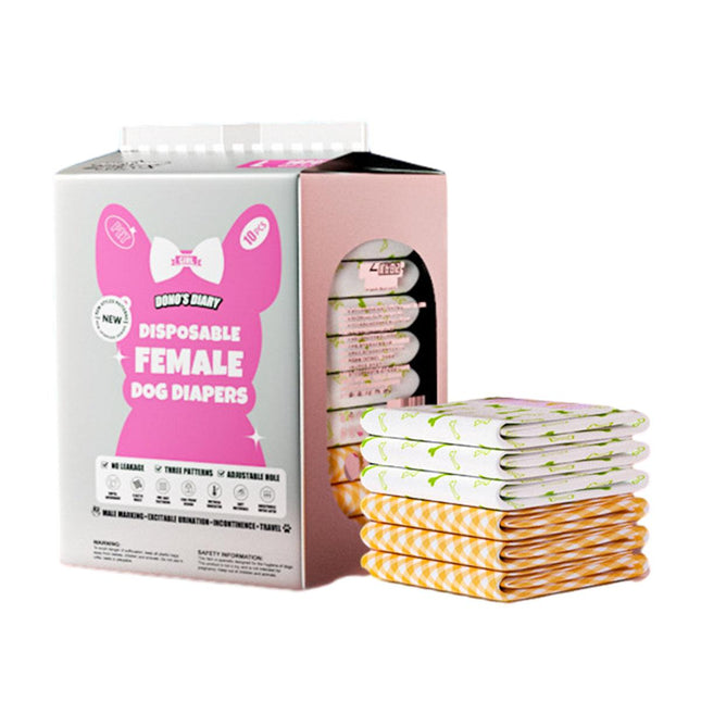 Disposable Female Dog Diapers Leakproof Breathable with Colour Indicator