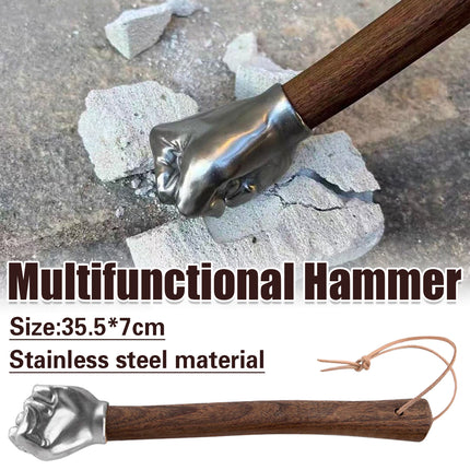 Stainless Steel Multi Functional Fist Hammer Durable Emergency for Car Home Use