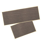 2PCS Absorbent Kitchen Floor Mat Non Slip Foldable Linen Rug with Rubber Backing