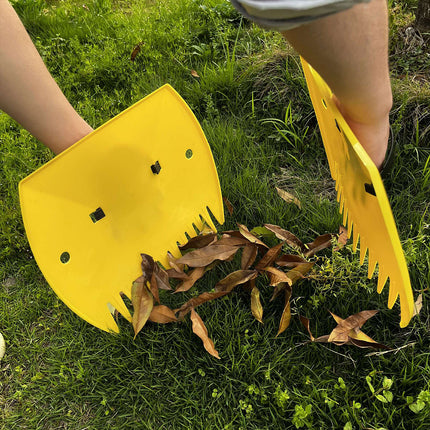 2pcs Outdoor Leaf Clip Plastic Rake Garden Tools Collecting Leaves Yard Cleanup