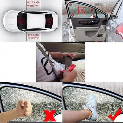 Emergency Safety Hammer Glass Breaker Tool Belt Car Bus Cutter 2 In 1 Window Au