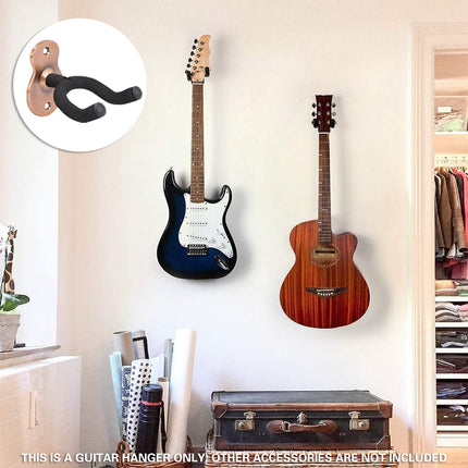 2PCS Guitar Wall Hanger Hook Holder Stand for Bass Ukulele Instrument Storage