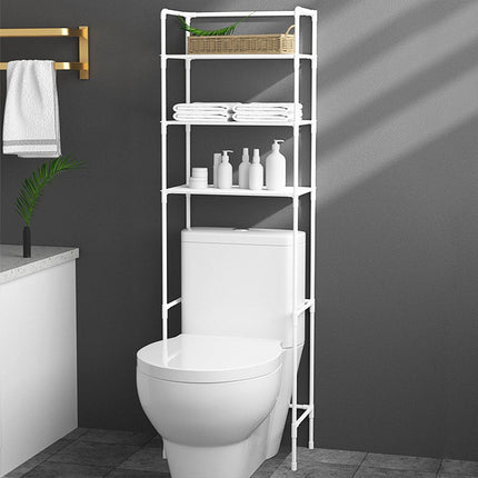 Bathroom Rack Over Toilet Washing Machine Shelf Storage Organizer Stand Unit