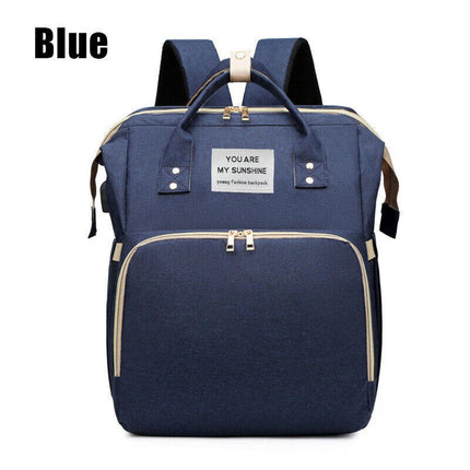 Foldable Travel Backpack with Built In Portable Rest Mat and Storage Compartments