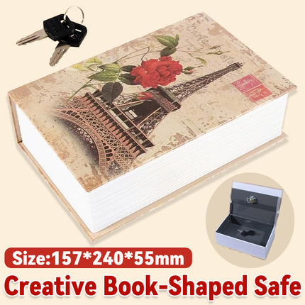 Book Safe Home Hidden Cash Money Box Secret Security Jewellery Key Locker 2 Keys