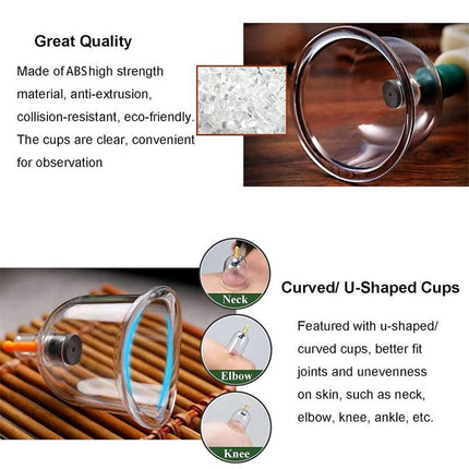 32pcs Vacuum Cupping Massage Set with Pump and Tubing for Relaxation and Body Care