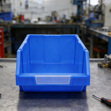 2 Pcs Thickened Slanted Plastic Storage Box for Screws Nuts Crafts Storage Use
