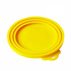 Yellow 1/2/3X Silicone Pet Food Can Cover Reusable Lid for Pet Food Storage - Aimall