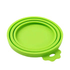 Green 1/2/3pc Pet Food Can Cover Lid Pet Tin Silicone Reusable Storage Cap Top - Aimall