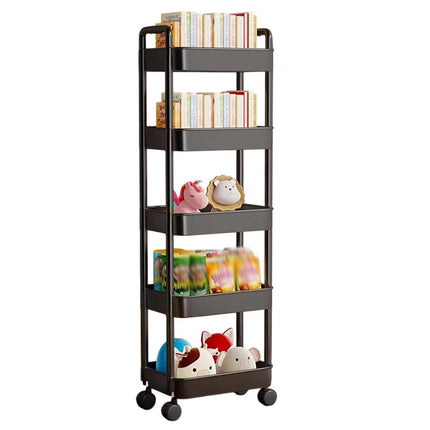 Movable Trolley Shelf Multi Layer Storage Rack Organizer Rolling Cart Stand