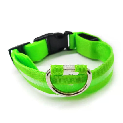 S Size USB Rechargeable LED Dog Collar Nylon Glow Flashing Light Up Safety Pet Collars