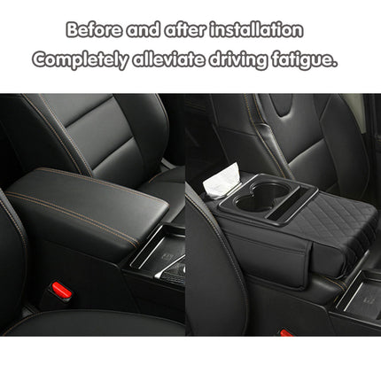Car Armrest Pad Central Console Storage Box Lift Cushion Rest Support Organizer